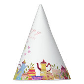 Teapots und Cups zum Geburtstag Partyhütchen (Rechts)