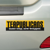 Teapublicans - selbe Mist, neue Verpackung Autoaufkleber (Auf Auto)