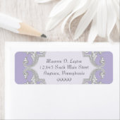 Tear Drop Lace, Lavendel Matching Address Labels (Insitu)