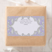 Tear Drop Lace, Lavendel Matching Address Labels (Insitu)