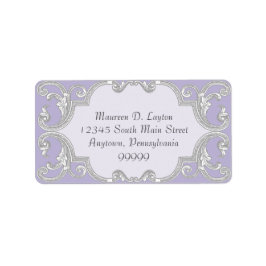 Tear Drop Lace, Lavendel Matching Address Labels Adressaufkleber