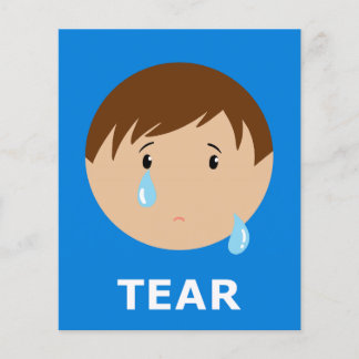 TEAR Flashcard für erstes T 1 Silbenfähiges Wort
