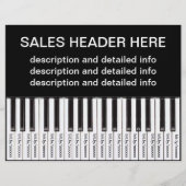 Tear-Off Advertising Flyer Personalized Keyboard (Vorne)