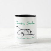 Teardrop-Anhänger-Grün Tasse (Zentrum)