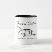 Teardrop-Anhänger-Schwarzes Tasse (Zentrum)