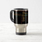 Teardrop-Ansammlungs-Reise-Tasse Reisebecher (Vorderseite Links)