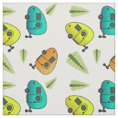 Teardrop Camper Karawane Stoff (Muster)