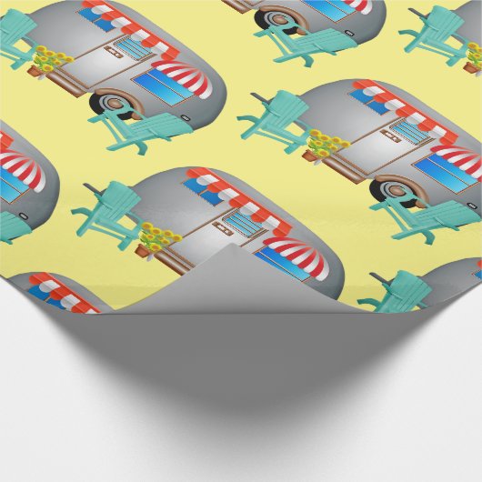 Teardrop Caravan Camper Thunder_Cove Geschenkpapier (Ecke)