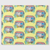 Teardrop Caravan Camper Thunder_Cove Geschenkpapier (Flach)