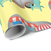 Teardrop Caravan Camper Thunder_Cove Geschenkpapier (Rolleneckpunkt)