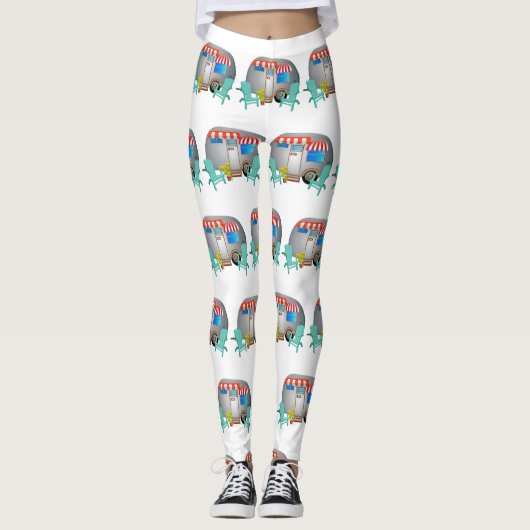 Teardrop Caravan Camper Thunder_Cove Leggings (Vorderseite)