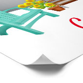 Teardrop Caravan Camper Thunder_Cove Poster (Ecke)