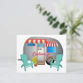 Teardrop Caravan Camper Thunder_Cove Postkarte (Stehend Vorderseite)