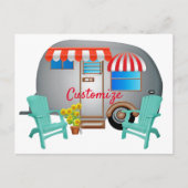 Teardrop Caravan Camper Thunder_Cove Postkarte (Vorderseite)