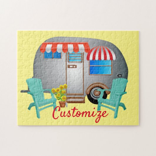 Teardrop Caravan Camper Thunder_Cove Puzzle (Horizontal)