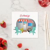 Teardrop Caravan Camper Thunder_Cove Serviette (Beispiel)