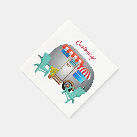 Teardrop Caravan Camper Thunder_Cove Serviette (Ecke)