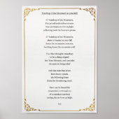 Teardrop des Berges Poster (Vorne)