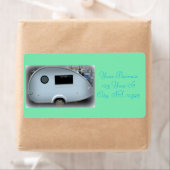 Teardrop gypsy caravan happy camping (Insitu)