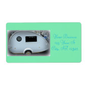 Teardrop gypsy caravan happy camping (Vorne)