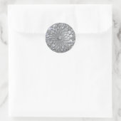 Teardrop Jeweled Silver Sticker (Tasche)