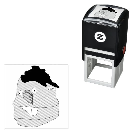 Teardrop nose goofy puppet permastempel (Beispiel)