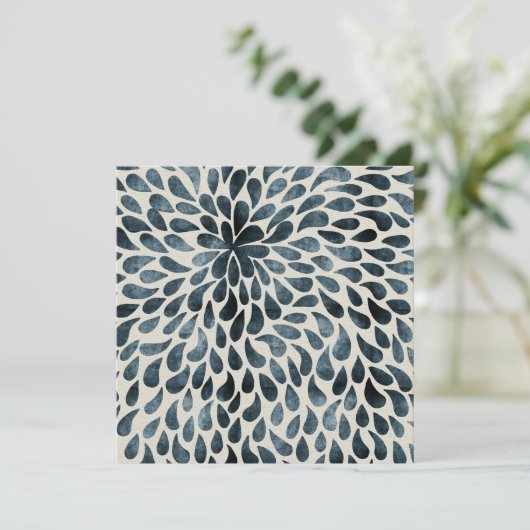 Teardrop Petals Karte (Stehend Vorderseite)