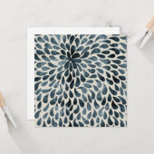 Teardrop Petals Karte (Vorderseite/Rückseite Beispiel)