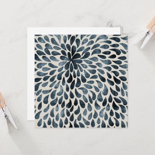 Teardrop Petals Karte (Vorderseite/Rückseite Beispiel)