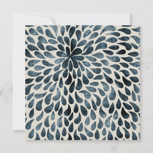 Teardrop Petals Karte (Vorderseite)