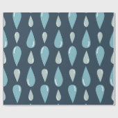 Teardrop Rainfall Pattern Geschenkpapier (Flach)