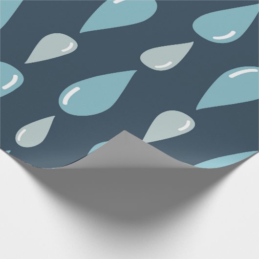 Teardrop Rainfall Pattern Geschenkpapier (Ecke)