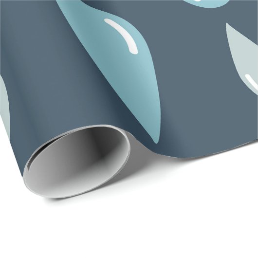 Teardrop Rainfall Pattern Geschenkpapier (Rolleneckpunkt)