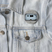 Teardrop Sinti und Roma Caravan Button (Beispiel)