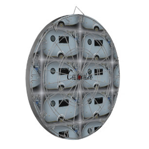 Teardrop Sinti und Roma Caravan glänzen auf Wohnw Dartscheibe