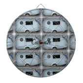 Teardrop Sinti und Roma Caravan glänzen auf Wohnwa Dartscheibe (vorne)