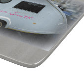 Teardrop-Sinti und Roma-Wohnwagen glückliches Schneidebrett (Ecke)