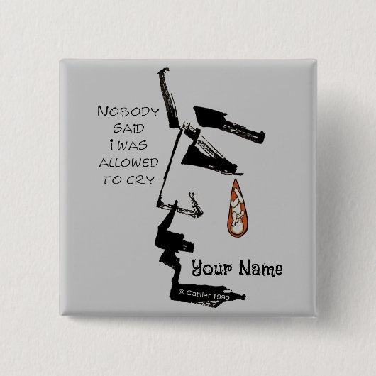 Teardrop Verlust des Baby-Buttons Button (Vorderseite)