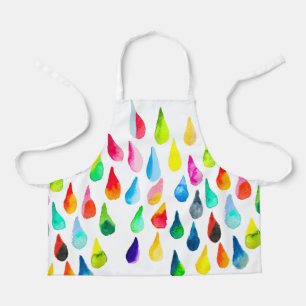 Teardrops Aquarell farbenfroh whimsical Schürze