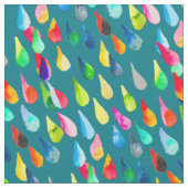 Teardrops Aquarell farbenfroh whimsical Stoff (Nahaufnahme)