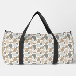 TEARDROPS UND POLKA-DOTS MIT ROTEN- UND GRAUEN-TEA DUFFLE BAG