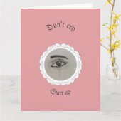 Tearing eye Throw Pillow Karte (Gelbe Blume)