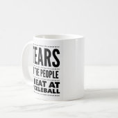 TEARS DER MENSCHEN, DIE ICH IN PICKLEBALL BEFINDE KAFFEETASSE (Vorderseite Links)