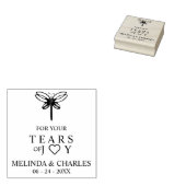 Tears of Joy for Wedding with Burgundy Dragonfly Gummistempel (Stempel)