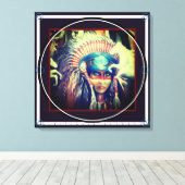 TEARS OF MOURNING - 24"x24"x3/4" Leinwanddruck (Insitu (Holzboden))