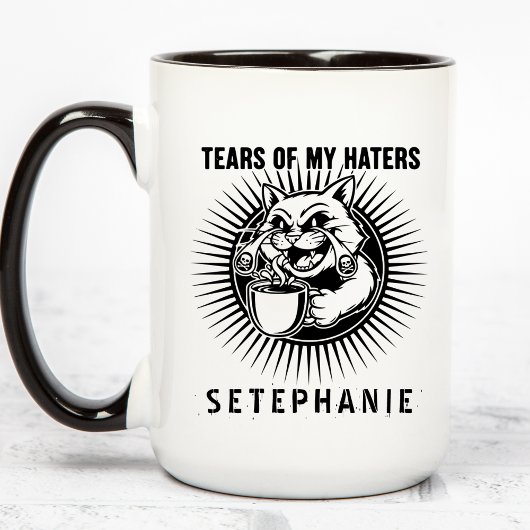 Tears Of My Haters Mug, Funny Cats Mug, Haters Tasse