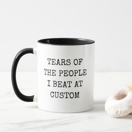 Tears Of The People I Beat At Personalized Game Tasse (Mit Donut)