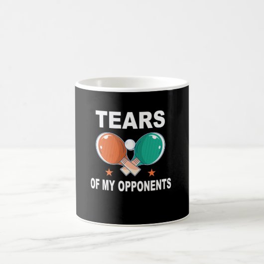 Tears Table Tennis Opponents Ping Pong Match Kaffeetasse (Mittel)