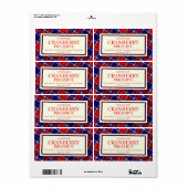 Teartan Konfitan Food-Label fügen Sie Ihre Daten h (Vorne)