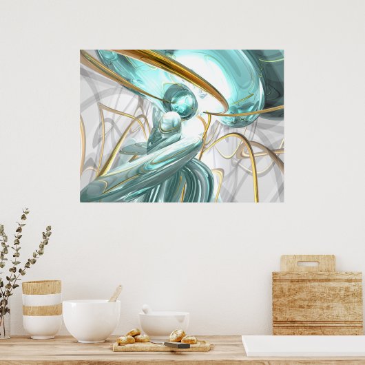 Teary Dreams Abstrakt Poster (Küche)